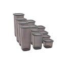 Plastové dózy v sadě 24 ks na potraviny Fresco – Hermia