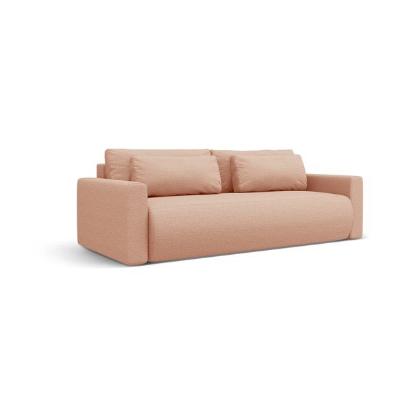 Růžová rozkládací pohovka s úložným prostorem  238 cm Belfast – Cosmopolitan Design-image-1
