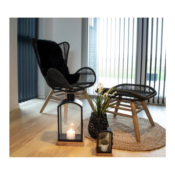 Černá ovčí kožešina House Nordic-image-3