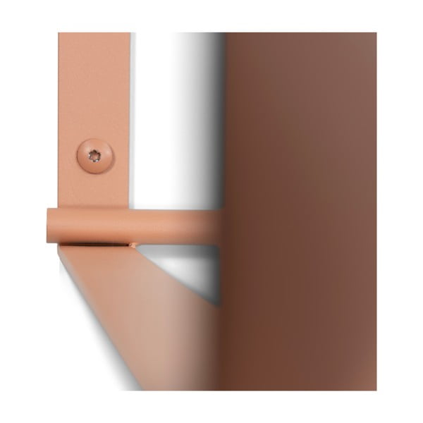 Kovový nástěnný věšák v lososové barvě s poličkou 100 cm Rex – Spinder Design-image-4