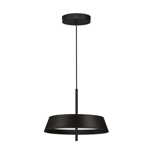 Matně černé hliníkové LED stmívatelné závěsné svítidlo ø 45 cm Velio – Nova Luce