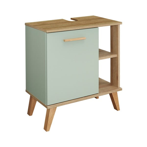 Zelená skříňka pod umyvadlo v dekoru dubu 60x65 cm Set 963 - Pelipal-image-2