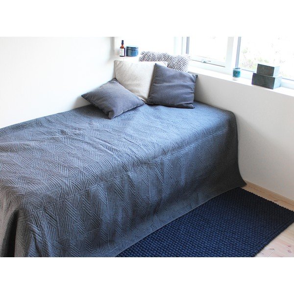 Modrý kuličkový vlněný koberec Wooldot Ball Rugs, 100 x 150 cm-image-3