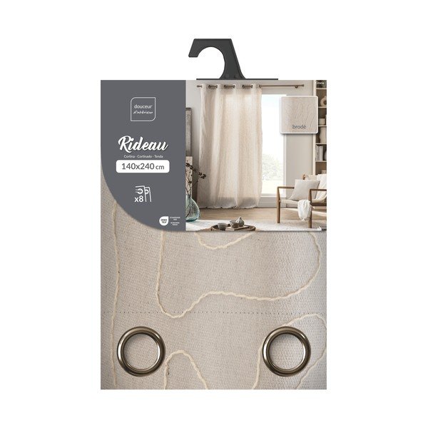 Závěs v přírodní barvě 140x240 cm Cirana – douceur d'intérieur-image-3