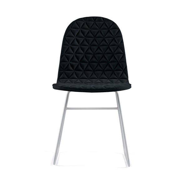 Černá židle s kovovými nohami Iker Mannequin V Triangle