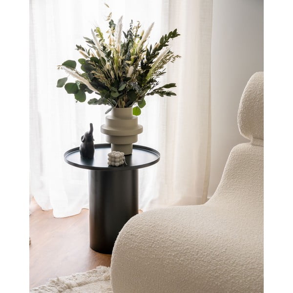 Kovový kulatý odkládací stolek ø 45 cm Fleksa – Kave Home-image-1