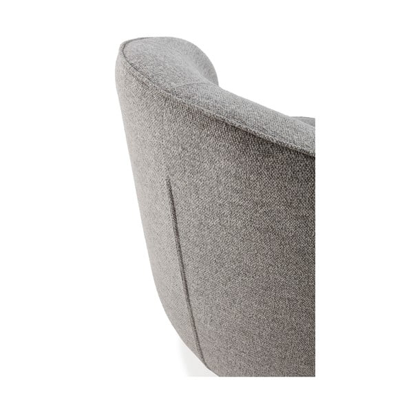 Světle šedé otočné křeslo Edna – MOME-image-4