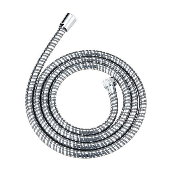 Sprchová hlavice s hadicí v leskle stříbrné barvě Basic Line – Wenko-image-2