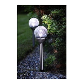 Sada 2 zahradních světel Star Trading Balls, výška 26,5 cm