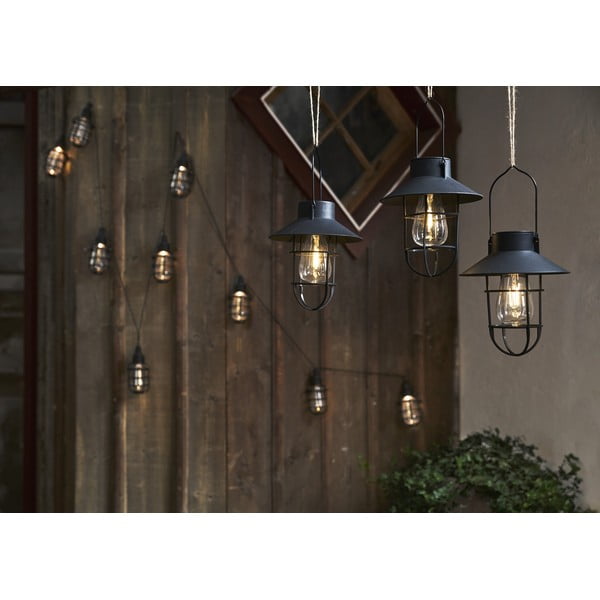 LED solární venkovní svítidlo (výška 21 cm) Cage – Star Trading-image-1