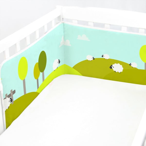 Výstelka do postýlky Little Sheep, 60x60x60 cm