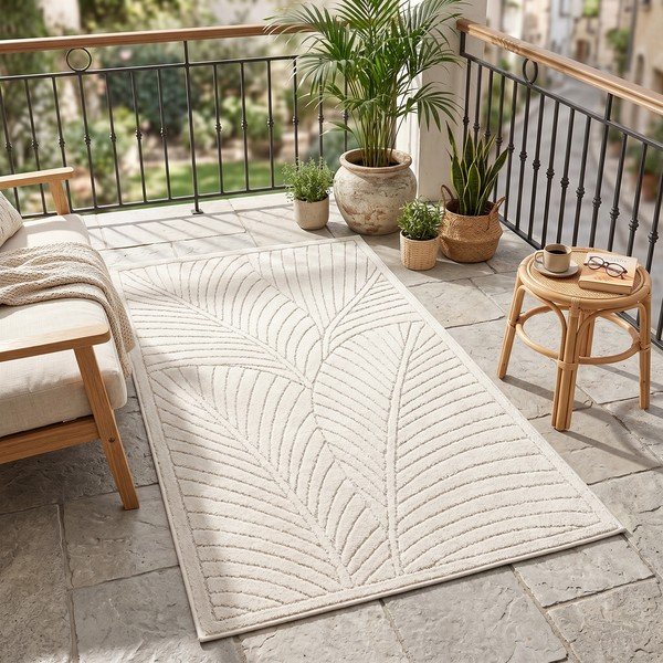 Krémový vnitřní a venkovní běhoun 80x250 cm Nova 1203 – Ayyildiz Carpets-image-1