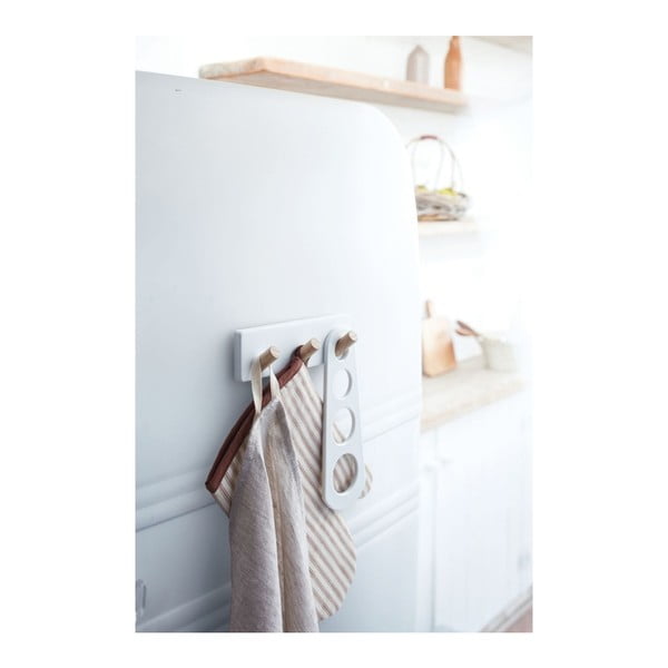 Bílý nástěnný věšáček na kuchyňské nástroje YAMAZAKI Trio-image-1