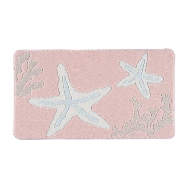 Koupelnová předložka Little Star Pink, 80x140 cm