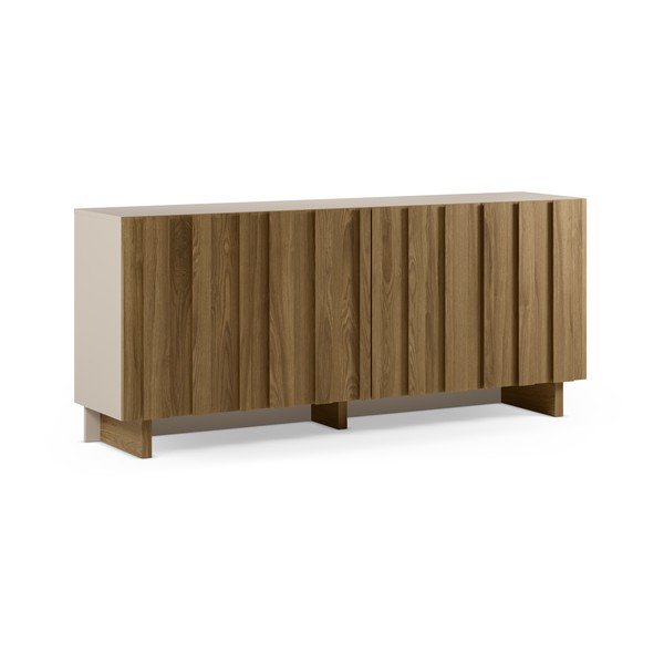 Krémová/v přírodní barvě komoda z borovicového dřeva 180x78x43 cm Marlo – Marckeric