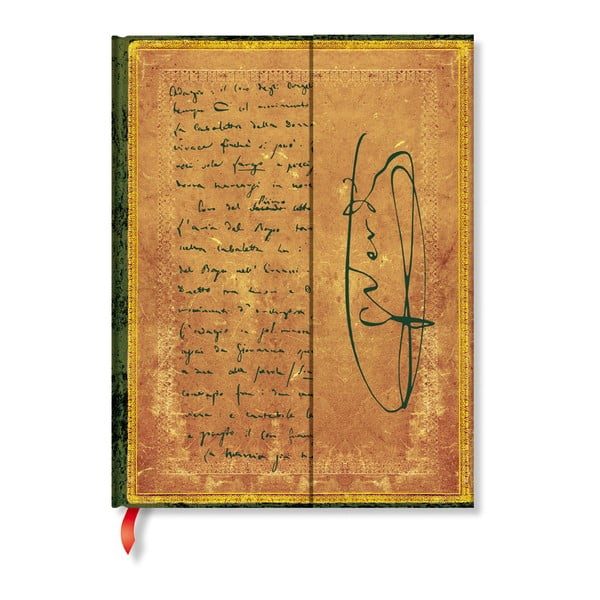 Linkovaný zápisník s tvrdou vazbou Paperblanks Verdi, 18 x 23 cm