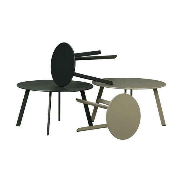 Zelený železný zahradní konferenční stolek WOOOD Fer, ø 40 cm-image-3