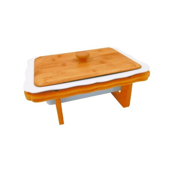 Porcelánový servírovací set na polévku s detaily z bambusu Bambum Caldo