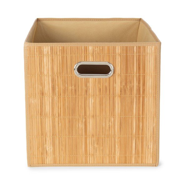 Bambusový košík do regálu 31x31x31 cm Anji – Compactor-image-2
