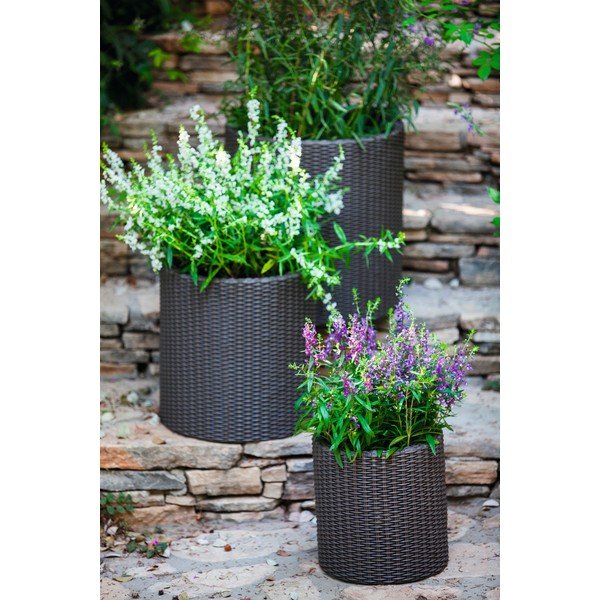 Tmavě šedý květináč Keter Planter, ø 35 cm-image-1