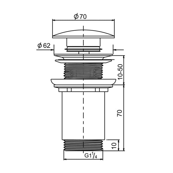 Umyvadlová výpusť – Sapho-image-2