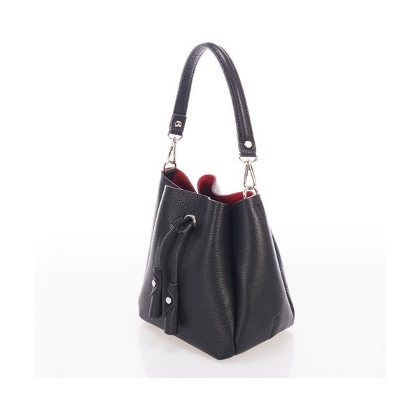 Černá kožená kabelka Giorgio Costa Acca-image-2