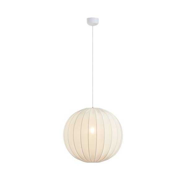 Bílé látkové závěsné svítidlo ø60x60 cm Solia – Markslöjd