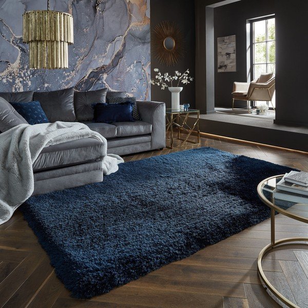 Tmavě modrý koberec 200x290 cm – Flair Rugs-image-1