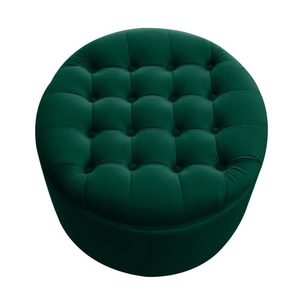 Tmavě zelený puf s úložným prostorem JohnsonStyle Estrid French Velvet, ⌀ 52 cm-image-3