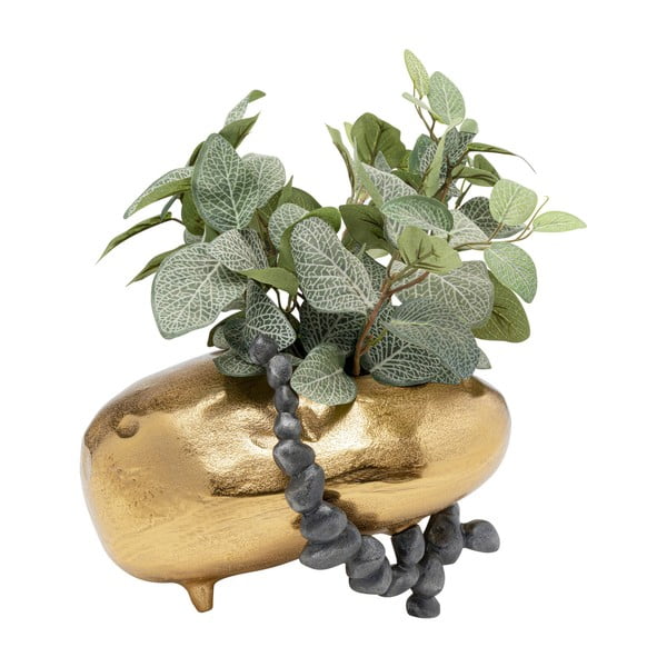 Hliníková ručně vyrobená váza ve zlaté barvě Art Stones – Kare Design