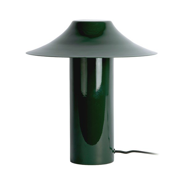 Tmavě zelená kovová stolní lampa (výška 32 cm) Catania Trapeze – Leitmotiv