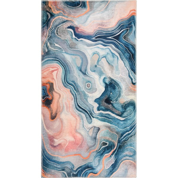 Modrý/růžový pratelný koberec 80x150 cm Colors of Joy – Vitaus