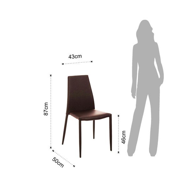 Hnědé jídelní židle v sadě 2 ks Lion – Tomasucci-image-2