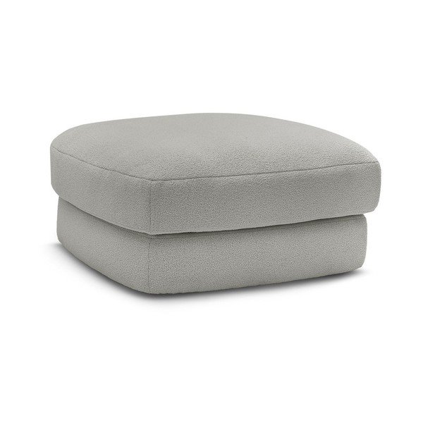 Světle šedá podnožka z textilie bouclé Leonore – Bobochic Paris