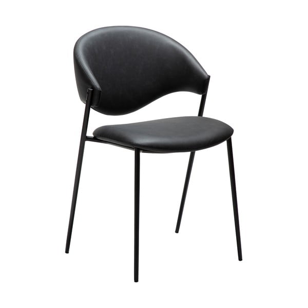 Černá jídelní židle z imitace kůže Zone – DAN-FORM Denmark