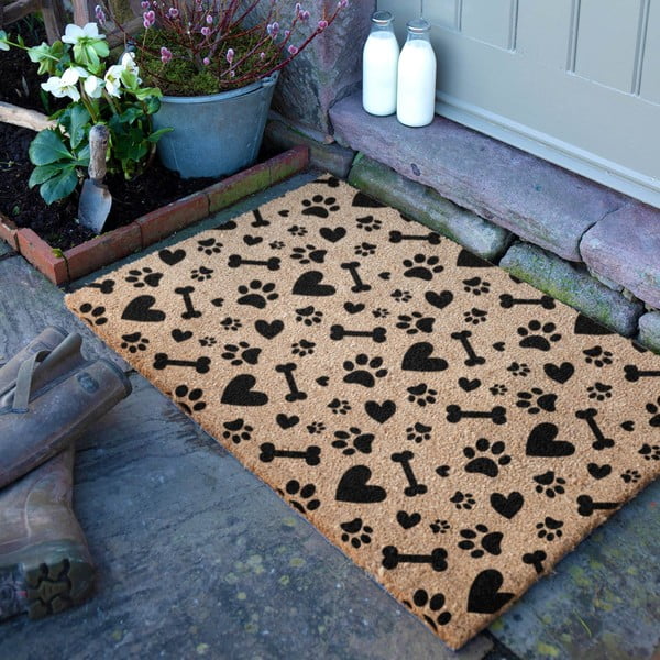 Rohožka z kokosového vlákna 40x60 cm Paws and Bones – Artsy Doormats-image-2