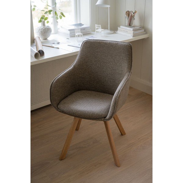 Béžová čalouněná jídelní křesla v sadě 2 ks Alison – Rowico-image-2