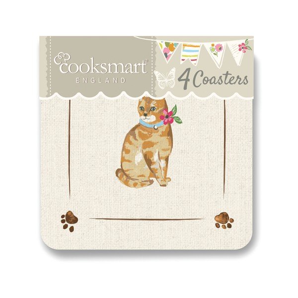 Sada 4 korkových podtácků Cooksmart ® Cats on Parade-image-2