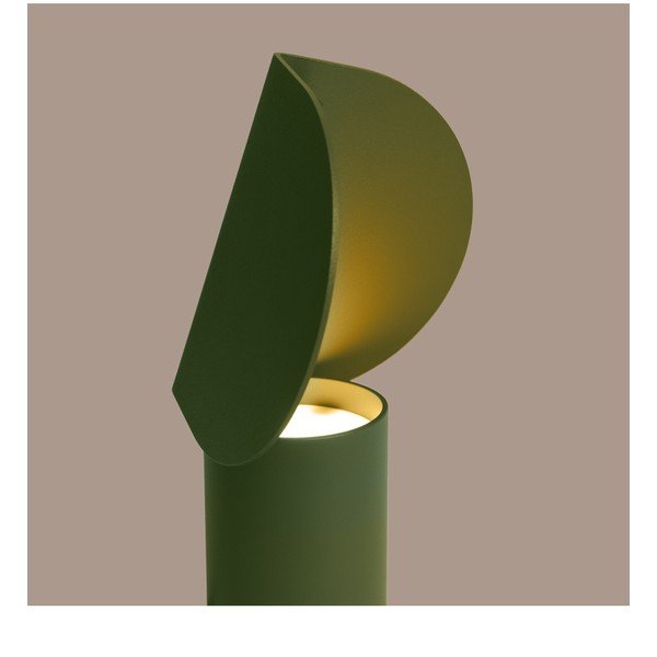 Khaki hliníková LED stolní lampa (výška 15 cm) BISCUIT – Thoro-image-2
