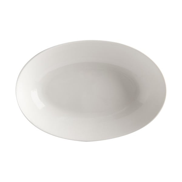 Bílý porcelánový hluboký talíř Maxwell & Williams Basic, 25 x 17 cm