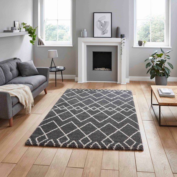 Šedý koberec 120x170 cm Royal Nomadic – Think Rugs-image-1