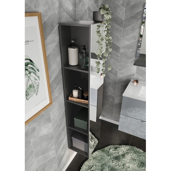 Antracitová koupelnová skříňka 31x144 cm Vasio – Germania-image-4