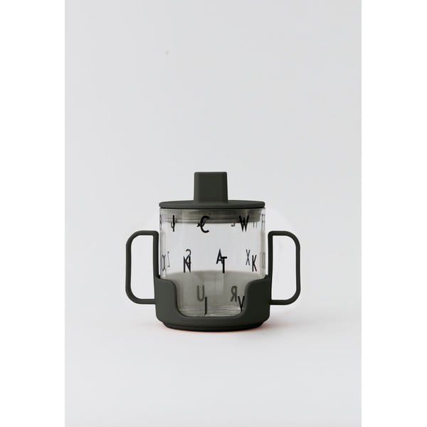 Černé držadlo na dětský hrnek Design Letters-image-1