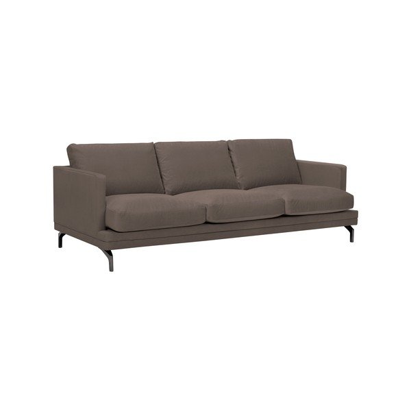 Hnědá pohovka s podnožím v černé barvě Windsor & Co Sofas Jupiter-image-1