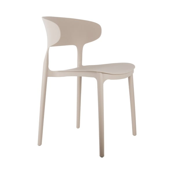 Béžové plastové jídelní židle v sadě 4 ks Fain – Leitmotiv