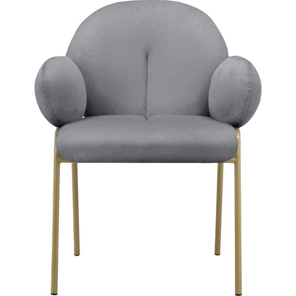 Šedá čalouněná jídelní křesla v sadě 2 ks s područkami Iwama – Støraa-image-2