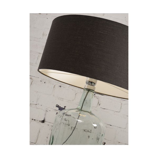 Stolní lampa s tmavě modrým stínidlem a konstrukcí z recyklovaného skla Good&Mojo Murano, ⌀ 30 cm-image-3