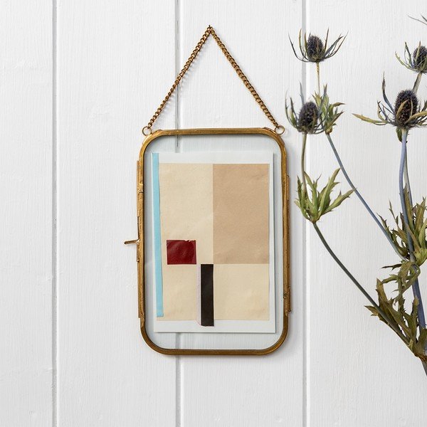 Kovový rámeček na zeď ve zlaté barvě 14x20 cm – Rex London-image-1