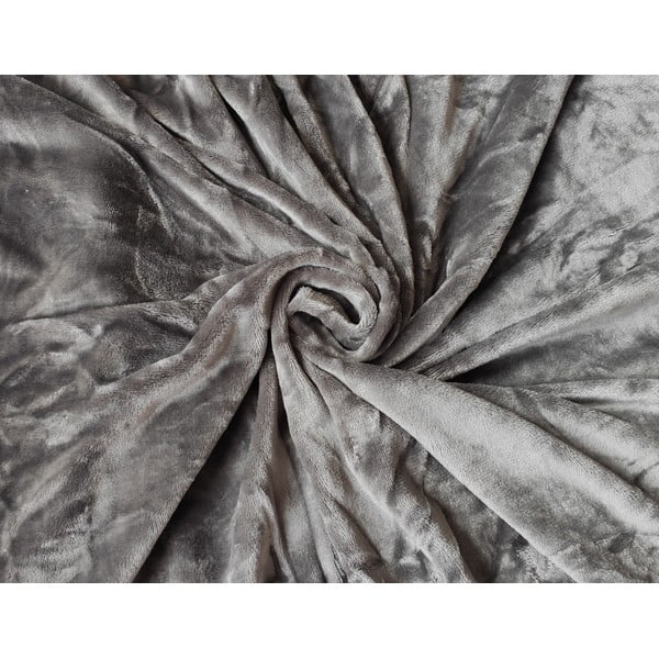 Šedé mikroplyšové prostěradlo My House, 180 x 200 cm-image-1