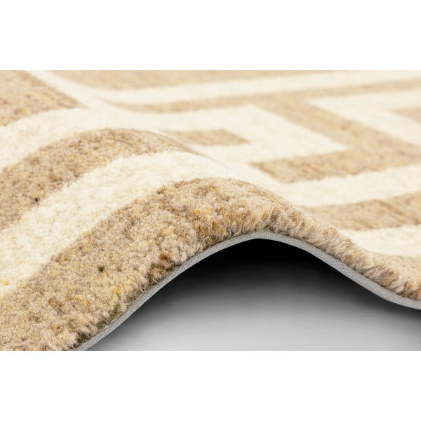 Světle hnědý vlněný koberec 133x180 cm Cesar – Agnella-image-2